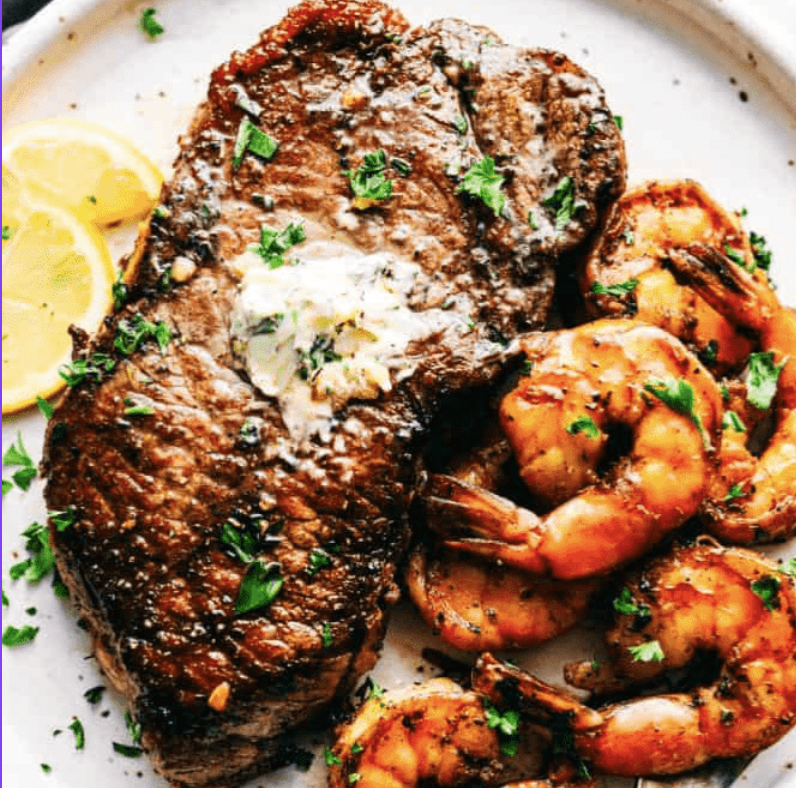 Steak and shrimp